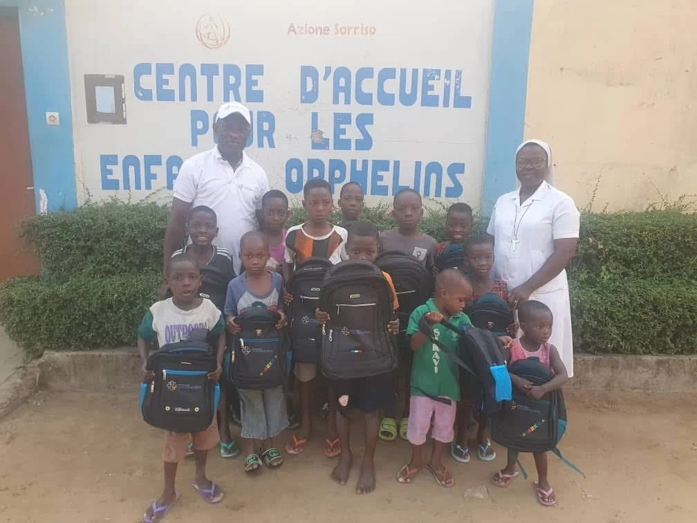 Un moment partagé avec les enfants de la Fondation