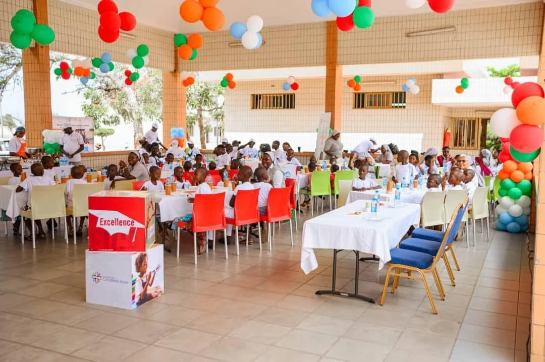 A space prepared for a celebratory meal